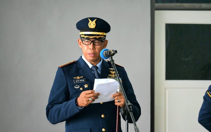 Pangkalan TNI AU Raden Sadjad (Lanud RSA) Natuna menggelar Apel Khusus Peringatan Hari Bela Negara ke-76 di Hanggar Timur Lanud RSA, Provinsi Kepulauan Riau, Kamis (19/12/2024).