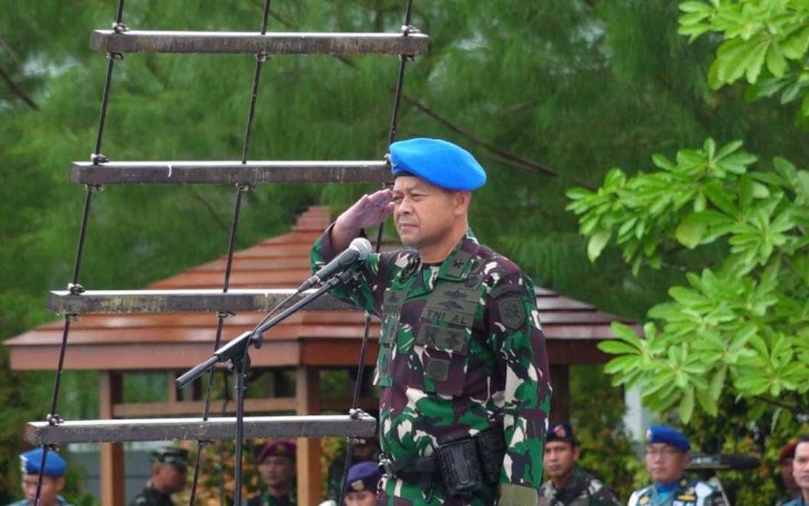 Kepala Staf Koarmada III saat Pimpin Upacara Operasi Gaktib dan Operasi Yustisi Polisi Militer Tahun 2024