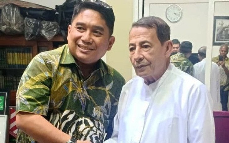 Ketum DPP Gempita Alfonso Ferry Pahotan bersama Habib Luthfi di Pekalongan 