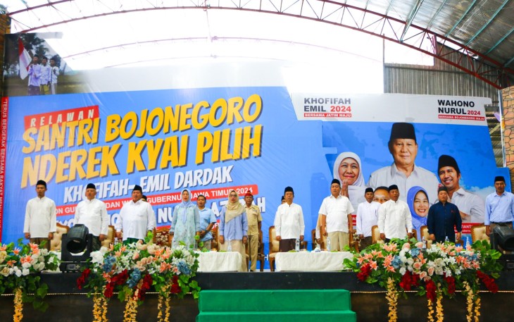 Relawan Santri Nderek Kyai Bersama Gus Ipul Siap Menangkan Khofifah-Emil dan Setyo Wahono-Nurul Azizah