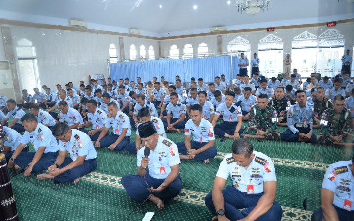 Lanud Sultan Hasanuddin Gelar Doa Bersama Untuk Keselamatan dan Kelancaran Latihan Angkasa Yudha Tahun 2024