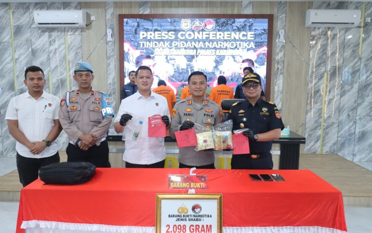 2.098,55 Gram Sabu dan 0,22 Gram Ganja Berhasil di Amankan Satresnakoba Polres Karimun