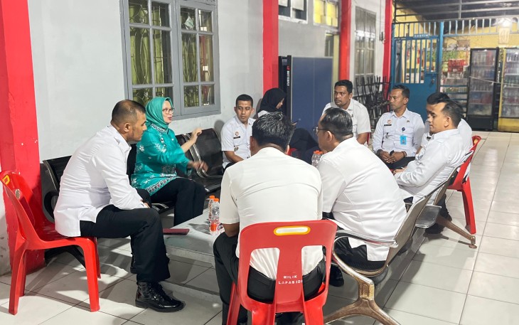 Kunjungan Kerja Inspektur Wilayah I di Lapas Kelas IIB Idi