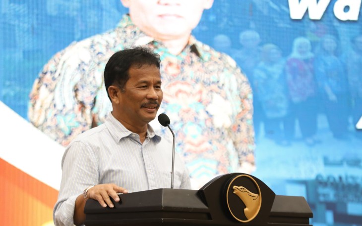 Kepala BP Batam Muhammad Rudi saat memberikan sambutan, Selasa petang (27/8/2024)