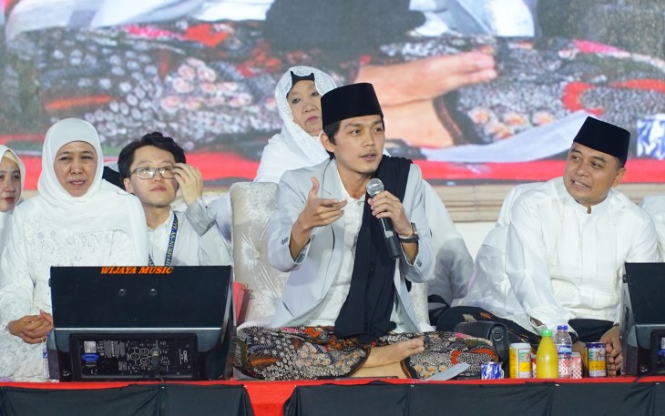 Gus Iqdam Doakan Khofifah dan Eri Cahyadi Terpilih Kembali Melanjutkan Kepemimpinan Periode Kedua
