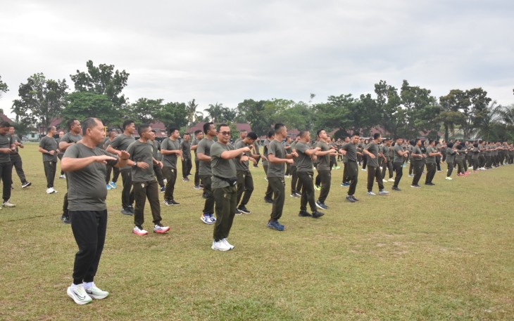 Olahraga Bersama Korem 031/Wira Bima