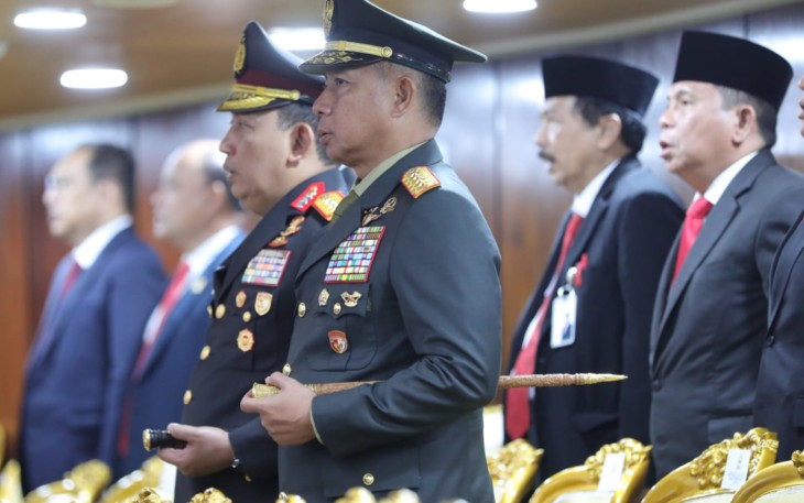 Panglima TNI Dampingi Presiden RI Hadiri Pelantikan Anggota MPR, DPR dan DPD RI