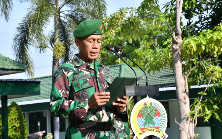 Kodim 0802/Ponorogo Gelar Upacara Bendera 17 Oktober 2024