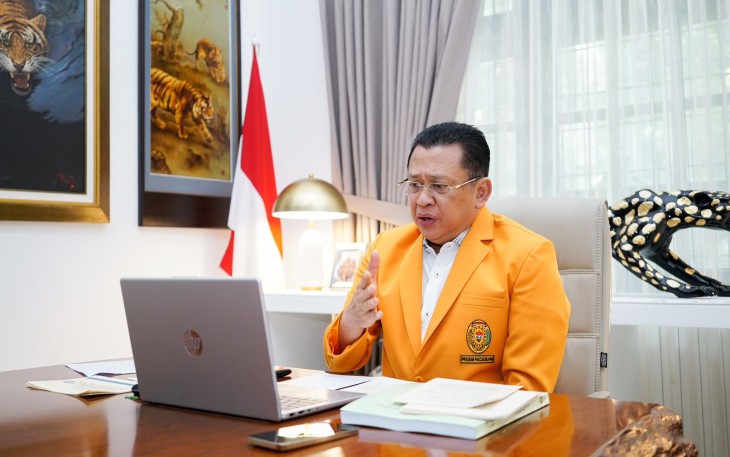Anggota DPR RI sekaligus Wakil Ketua Umum Partai Golkar dan Wakil Ketua Umum KADIN Indonesia Bambang Soesatyo 