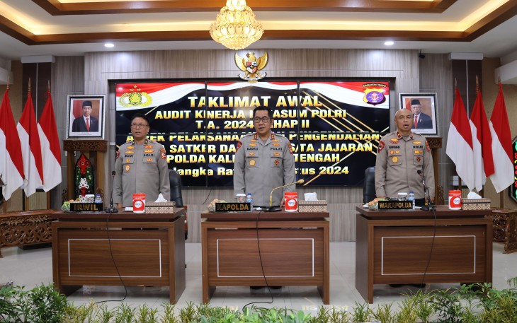 Kapolda Kalteng Pimpin Taklimat Awal Audit Kinerja Itwasum Polri Tahap II Tahun 2024