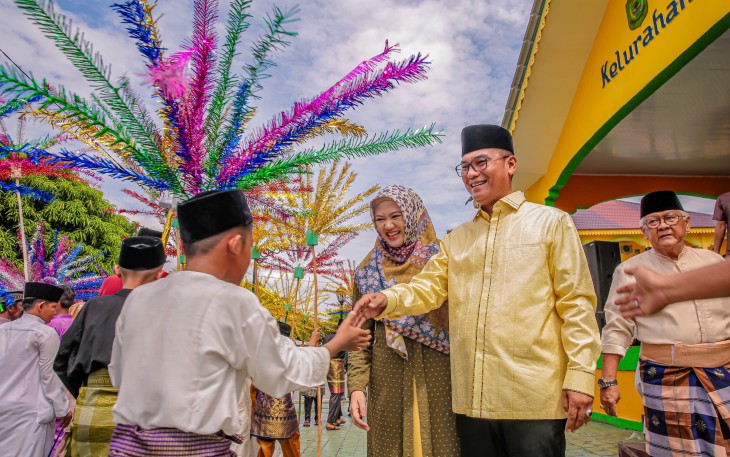 Pj Wako Andri Berikan Apresiasi Masyarakat Pulau Penyengat Lestarikan Tradisi Pawai Mauliddurrasul