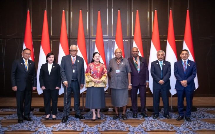 Ketua DPR RI Puan Maharani mengikuti acara dialog parlementer bersama negara-negara dengan rumpun Melanesia yang tergabung pada organisasi Melanesian Spearhead Group