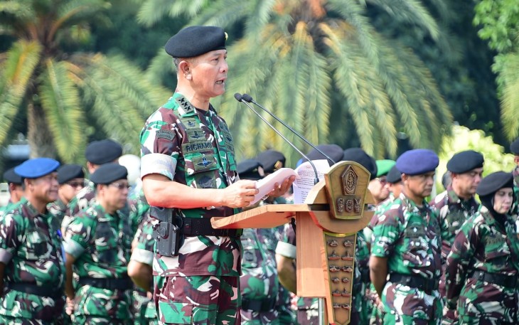 Kasum TNI Pimpin Upacara Penyambutan Satgas Kizi TNI Kontingen Garuda XXXVII-J MINUSCA