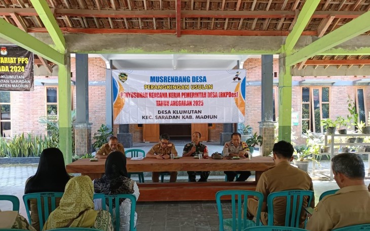 Babinsa Desa Klumutan Menghadiri Musyawarah Terkait RKPDes