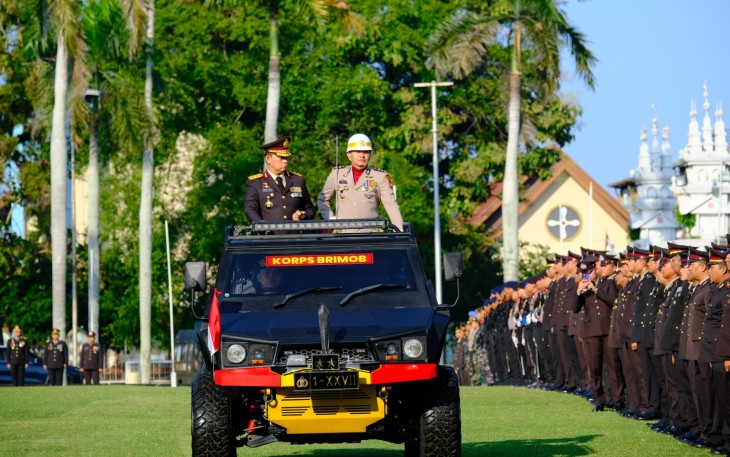Polda Bengkulu Gelar Upacara Peringatan HUT Bhayangkara Ke-78