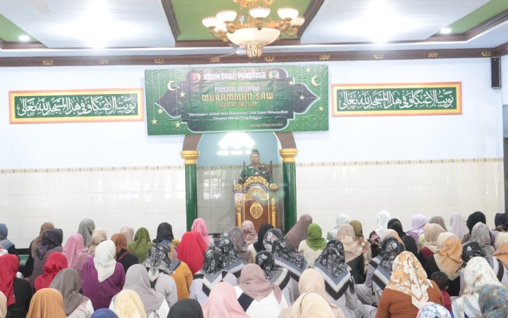 Persit KCK Cab XVI Dim Ponorogo Gelar Peringatan Maulid Nabi Muhammad SAW 1446 H