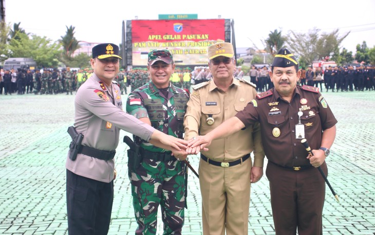 Pangdam XII/Tpr Pimpin Apel Gelar Pasukan PAM VVIP