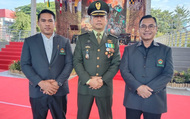 Ketua LDII Sulsel Hadiri Upacara HUT TNI ke-79