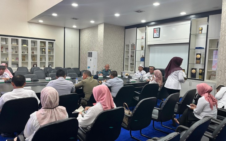 Kasiops Lanudal Tanjungpinang Ikuti Rapat Kesiapan HUT Ke-79 Kemerdekaan Rl