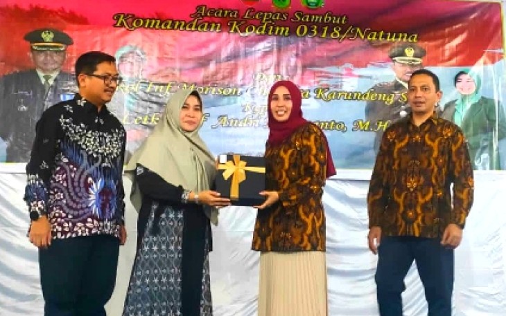 Sekda Natuna saat Hadiri Pisah dan Sambut Komandan Kodim 0318/Natuna