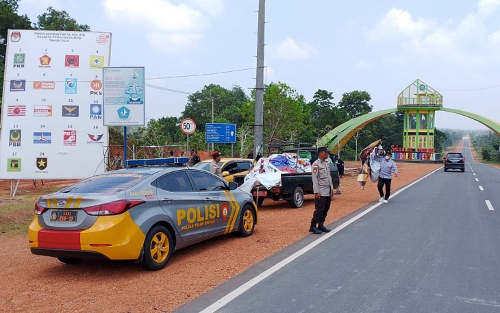 Polres Bintan Monitoring Penertiban APK dan Tingkatkan Harkamtibmas