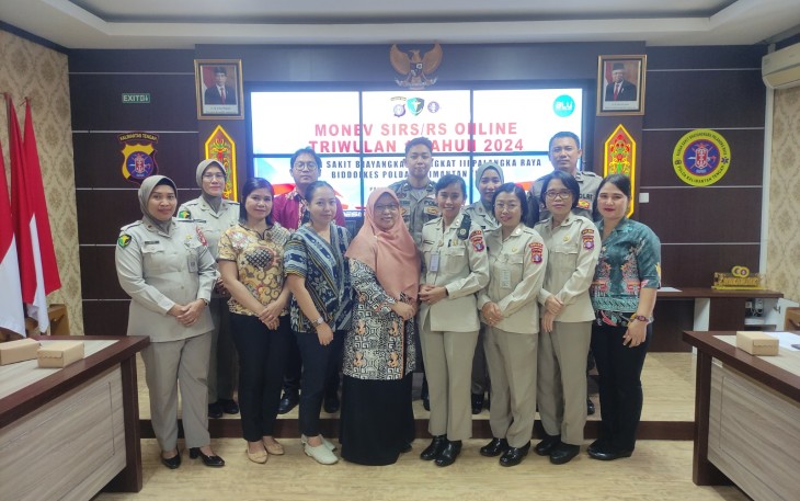  Rumkit Bhayangkara Terima Monev SIRS Dan RS Online Dinkes Kota Palangka Raya