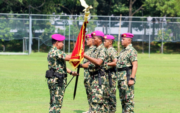 Upacara Serah Terima Jabatan Komandan Batalyon Infanteri 9 Marinir