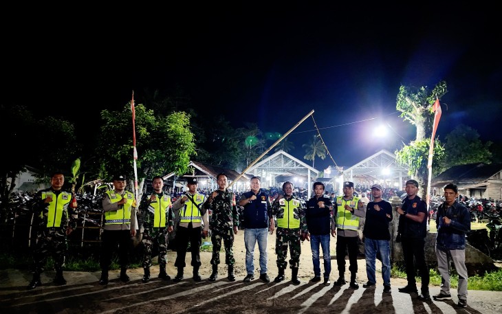 Polsek Belitang III Bersama Koramil 403-04 Belitang Melaksanakan Pengamanan dan Monitoring Terhadap Kegiatan Calon Bupati Oku Timur