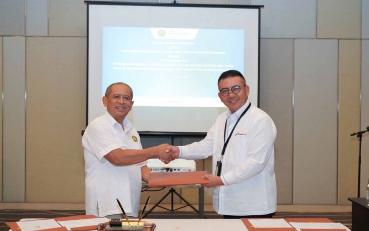 Penandatanganan perjanjian sewa barang milik negara (BMN) Hulu Migas pada PT Pertamina Hulu Rokan senilai Rp19.545.335.000,00.