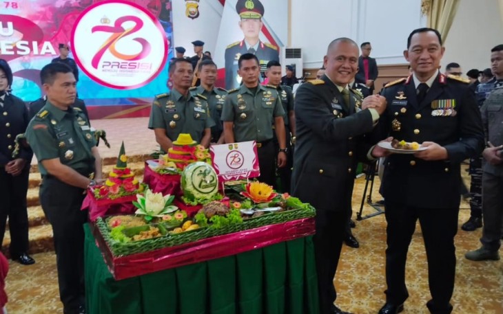 Danrem 041/Gamas Hadiri HUT Bhayangkara Ke-78 dan Syukuran Tahun 2024