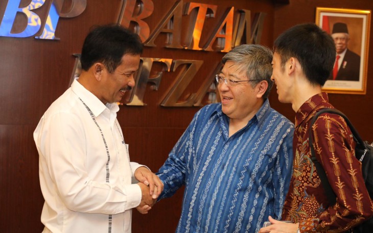 Muhammad Rudi, saat menerima kunjungan dari Duta Besar Jepang untuk Indonesia, Masaki Yasushi di Marketing Center BP Batam, Kamis (28/3/2024)