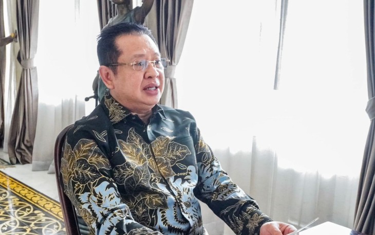 Bamsoet saat memberikan sambutan dalam Assessment Lapangan Akreditasi Perguruan Tinggi Universitas Perwira Purbalingga Jawa Tengah secara daring dari Jakarta, Jumat (12/1/24).