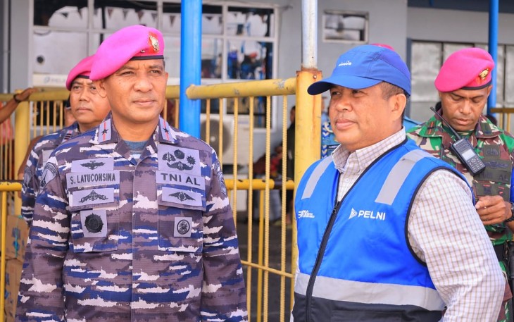 Danlantamal IX saat Tinjau Pelabuhan Umum dan Kunjungi PT Pelni Cabang Ambon