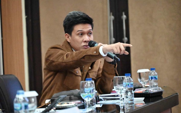 Anggota Komisi II DPR RI Ahmad Wazir Noviadi, saat mengikuti kunjungan kerja reses Tim Komisi II DPR RI di Palembang, Sumatera Selatan