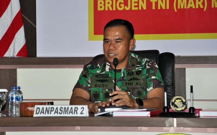 Komandan Pasmar 2 Brigjen TNI (Mar) Y. Rudy Sulistyanto 