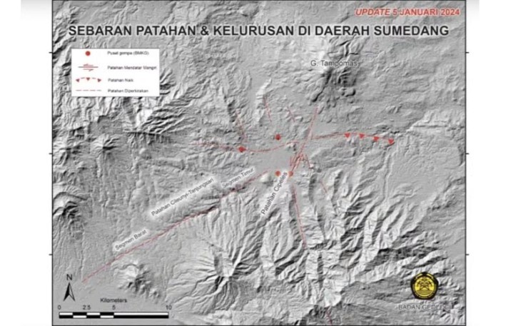 Fenomena geologi gempa bumi di Sumedang