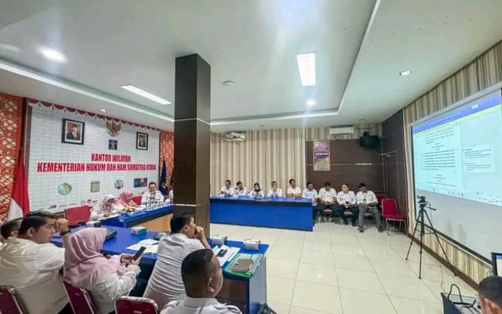 Kanwil Kemenkumham Sumut Gelar Rapat Fasilitasi dan Harmonisasi