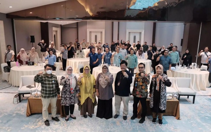 Pemkot Depok menggelar Rapat Koordinasi (Rakor) TP2DD yang digelar di Hotel Santika pada Selasa (19/11/2024)