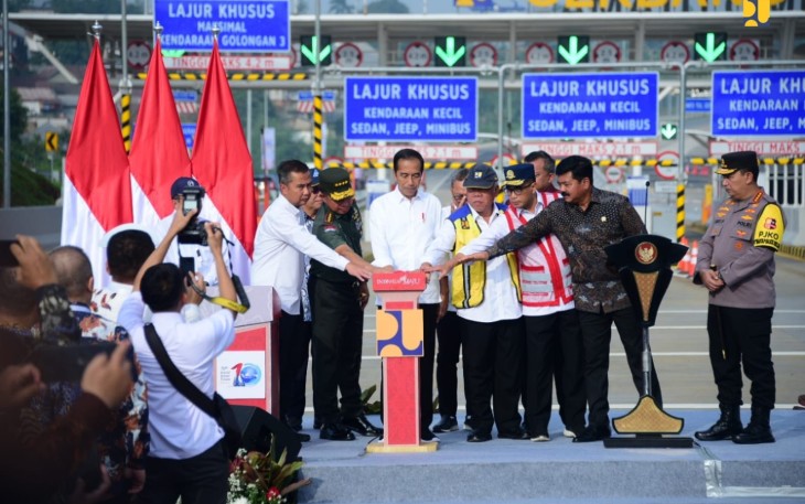 Menteri Basuki Dampingi Presiden Jokowi Resmikan Tol Pamulang-Cinere-Raya Bogor Bagian dari JORR-2