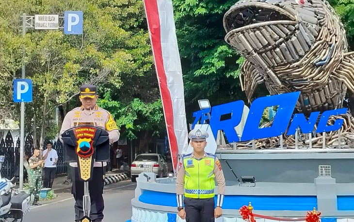 Peresmian monumen knalpot di Pati   