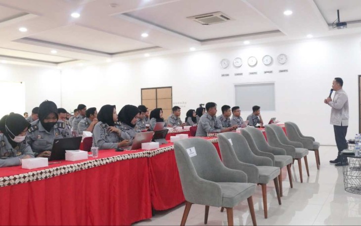 Pelatihan Kehumasan Pegawai Lapas Cilegon, Selasa (30/1)