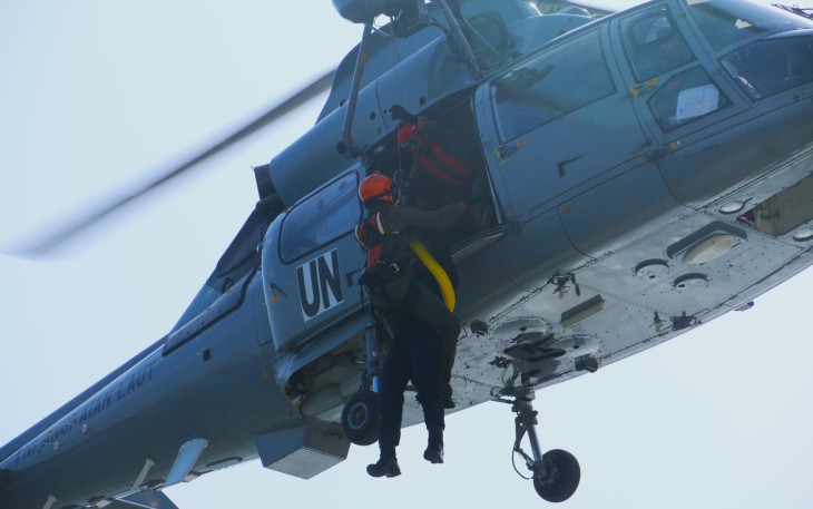 Latihan evakuasi medis udara