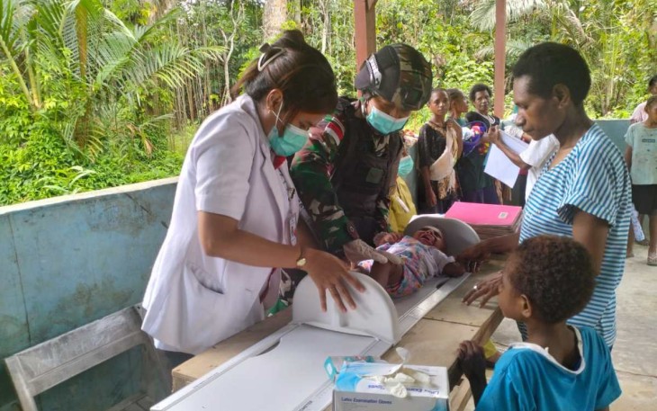 Posyandu balita wilayah kampung Umuaf distrik Web, Kabupaten Keerom