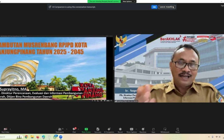 Musrenbang RPJPD Kota Tanjungpinang 2025-2045