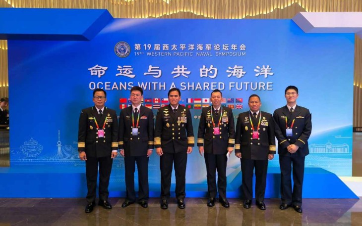 Kasal Laksamana TNI Muhammad Ali dengan pimpinan angkatan laut negara sahabat di China