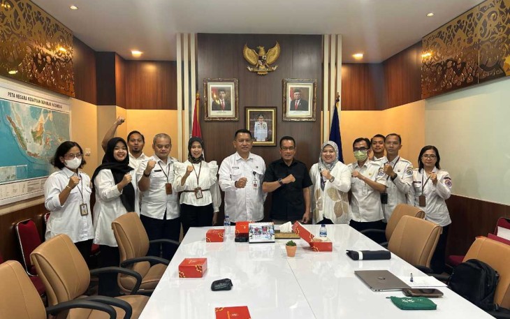 Foto bersama BNPP dengan DPRD Kabupaten Kepulauan Meranti