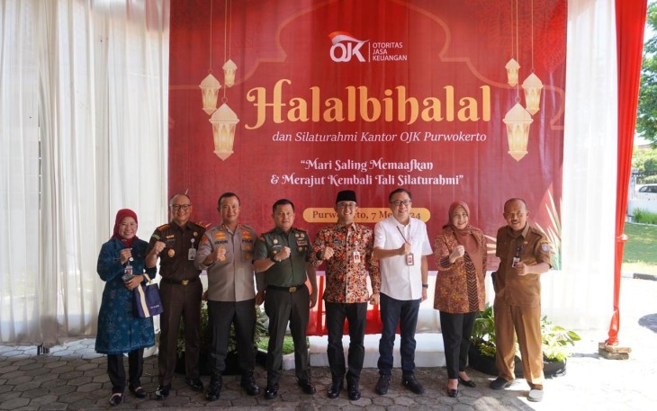 Danrem 071/Wijayakusuma Hadiri Acara Halalbihalal di OJK Purwokerto