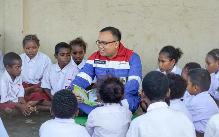 Program pendidikan KPI di desa Klayas Papua Barat 