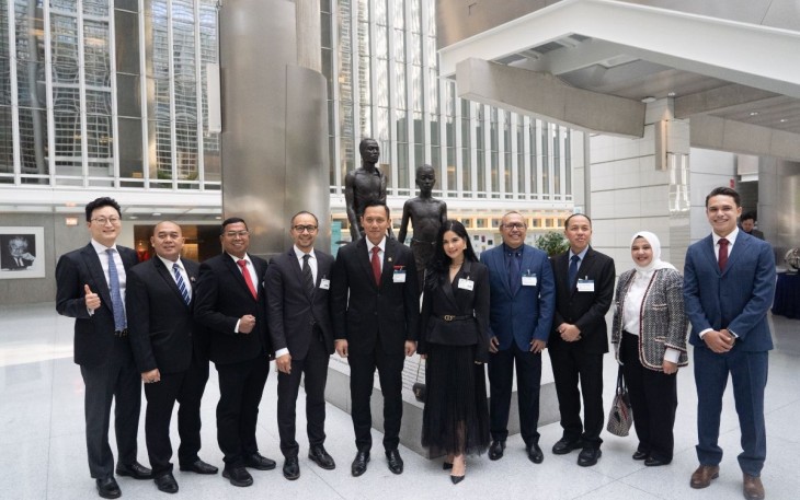 Menteri ATR/BPN Agus Harimurti Yudhoyono bersama delegasi di Washington DC 