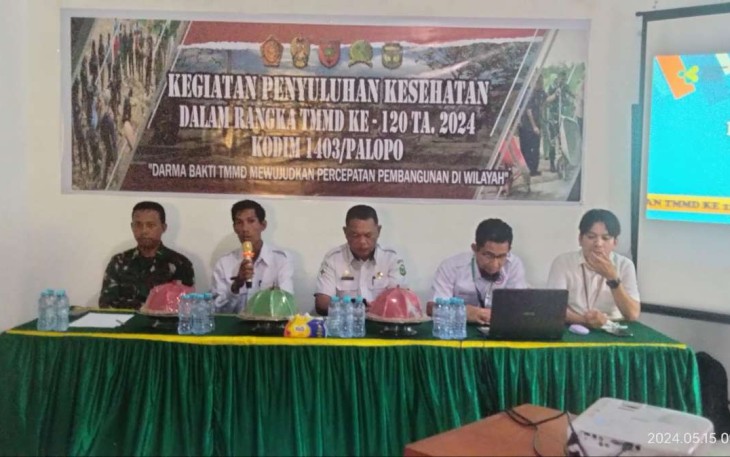 Penyuluhan kesehatan warga di lokasi TMMD Kodim Palopo
